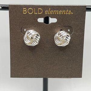 Silver Bold Elements Earrings